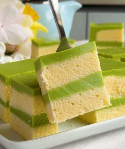 Coconut Pandan Layer Cake